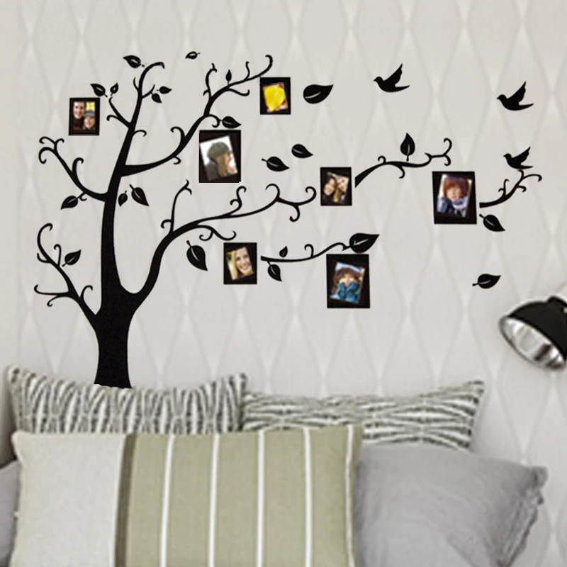 photo frame memory tree classical family wall decal 2141s decorative adesivo de parede removable pvc sticker posters art