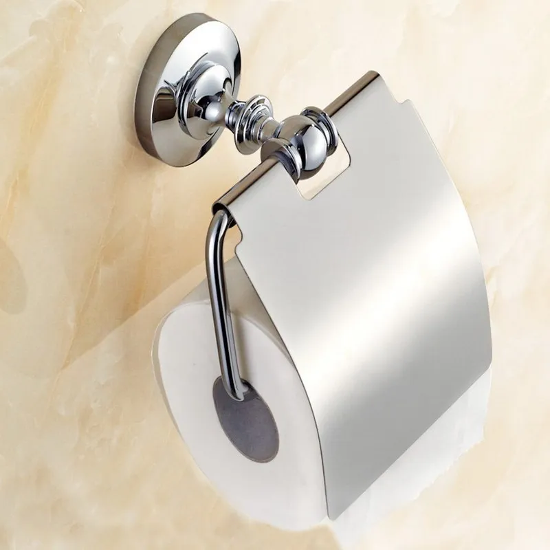 Bathroom Hardware Set Chrome Polished Toothbrush Holder Paper Holder Towel Bar Bathroom Accessories