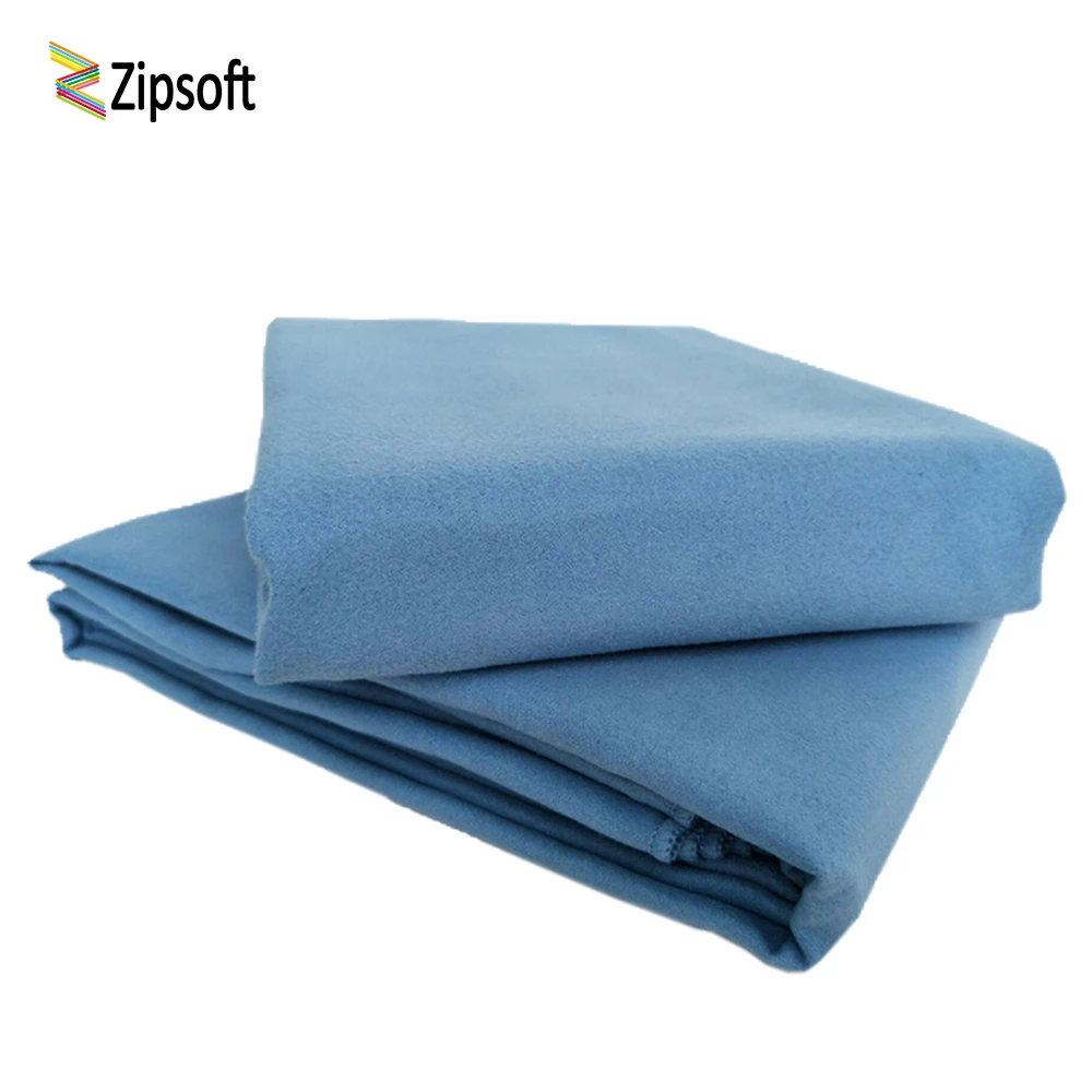 2 Pcs Zipsoft Beach Towels Microfiber Quick Dry Ultra Compact For Camp Backpacking Travel Sports Gym Pilates Cycling Hiking Yoga