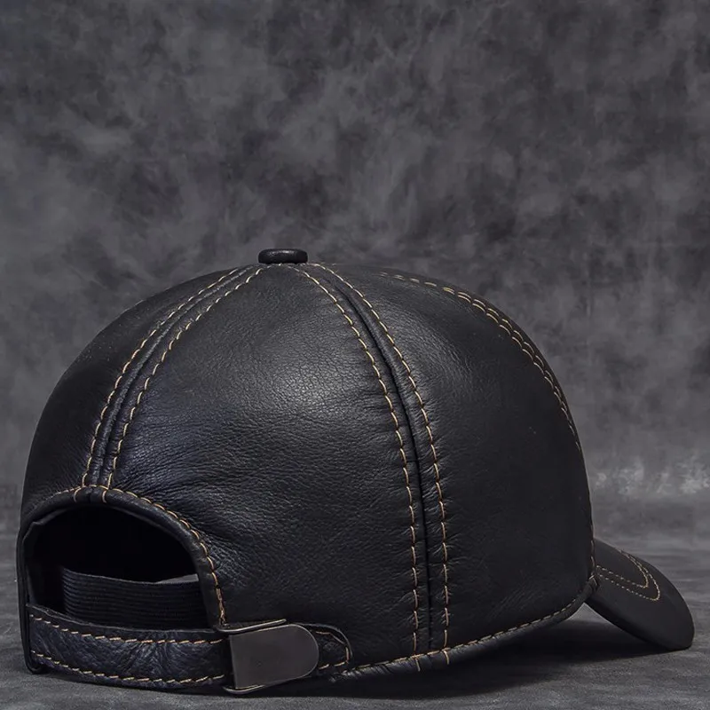 Hot Seller Baseball Hat For Men Women High Quality Genuine Leather Outdoor Sunshade Dad Caps Fashion Gorros Para Hombres