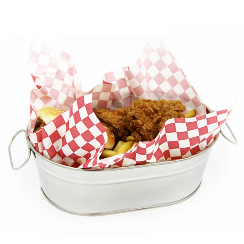 Edelstahl Tablett Brot Korb Teller Lebensmittel Französisch Frites Tablett Oval Korb Western Buffet Speisen Geschirr 1 stücke