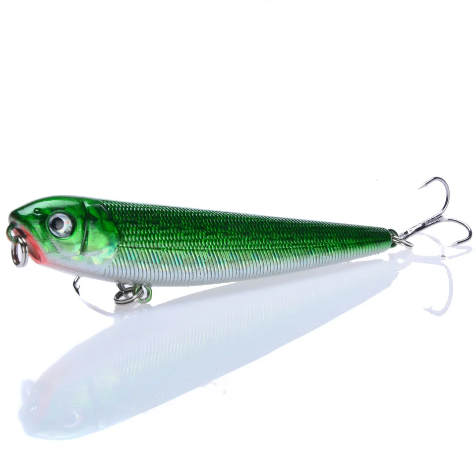 1pc Fishing Lures Good Pencil Bait 6# Hooks 5 Colors Available High Quaity Artificial Lifelike Crankbait Wobbler Fishing Tackle