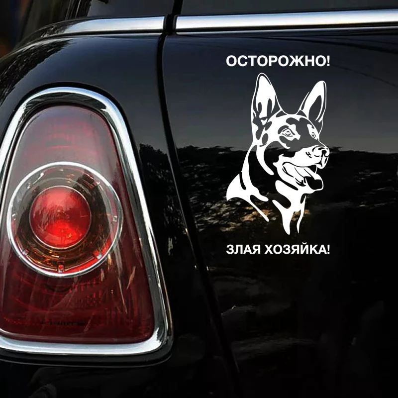 CS-1402# 12x23cm осторожно злая собака be aware of dogs car sticker vinyl decal for auto stickers styling on bumper rear window