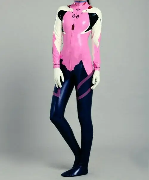 Gummi Latex Latexanzug Uniform Zentai Anzug Gummi Cosplay Multicolor 0,4mm