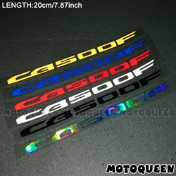 2PCS Motorcycle body Wheels Fairing Helmet Tank Pad decoration logo Label reflective Stickers Decals For HONDA CB500F CB 500F