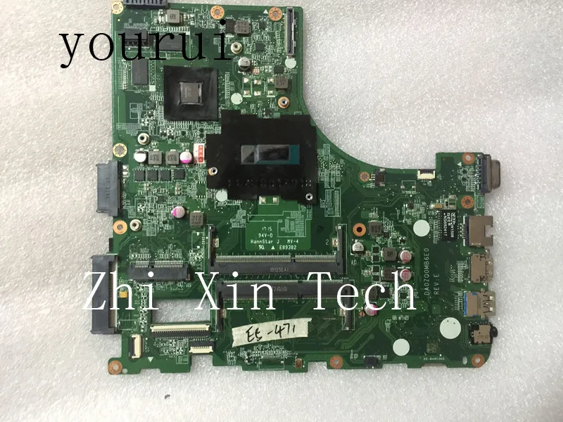 yourui DA0ZQ0MB6E0 NB.MN111.001 NBMN111001 For Acer Aspire V3-472G E5-471G Laptop motherboard  With i5-4210u CPU DDR3 Test work