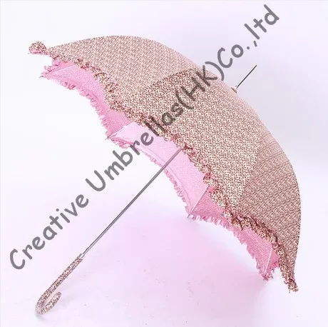 

Moon lacing women parasol,summer aluminum alloy umbrellas.10mm aluminum shaft and fiberglass ribs,auto open,leopard printed