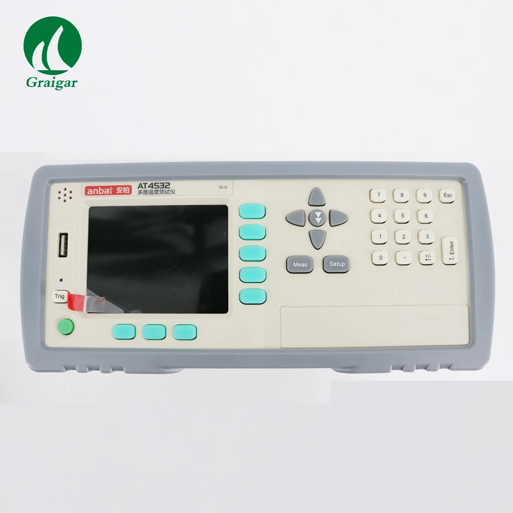 AT4532 อุณหภูมิอุตสาหกรรม Thermocouple เครื่องวัดอุณหภูมิเครื่องบันทึกอุณหภูมิ