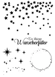 Star Background Transparent Silicone Stamp Seal For DIY Scrapbooking Photo Album Decorative Clear Stamps A559