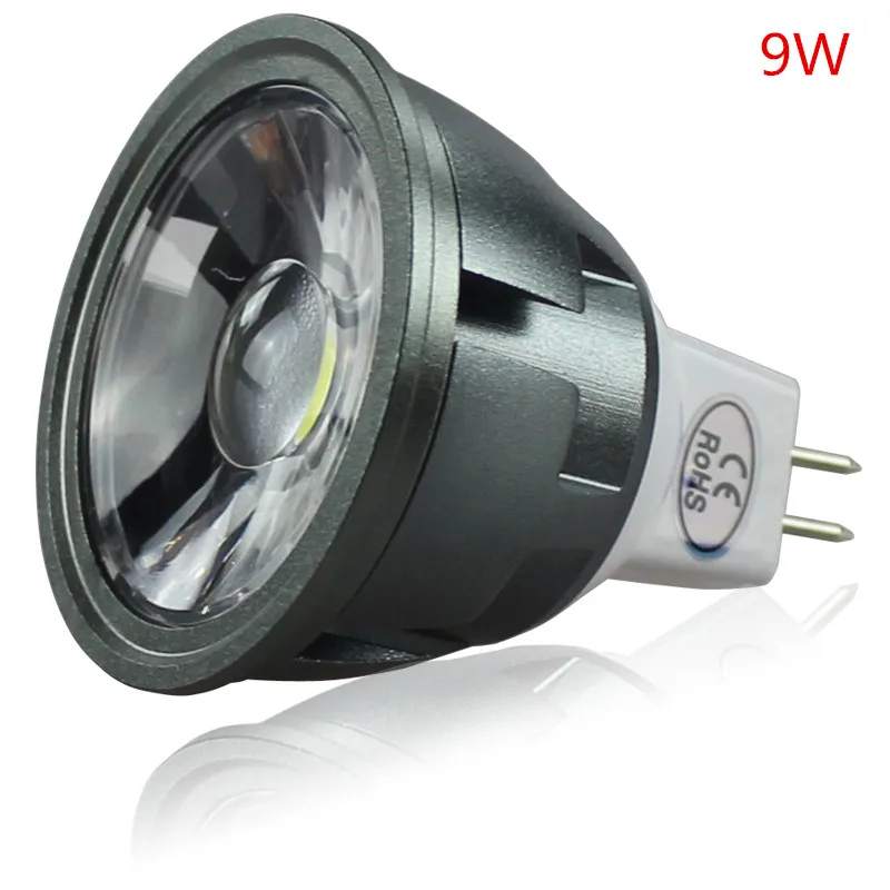 Lançamento holofotes led de alta qualidade mr16/gu5.3 9w 12w 15w 12v/110v/220v, lâmpada regulável para teto branca e quente