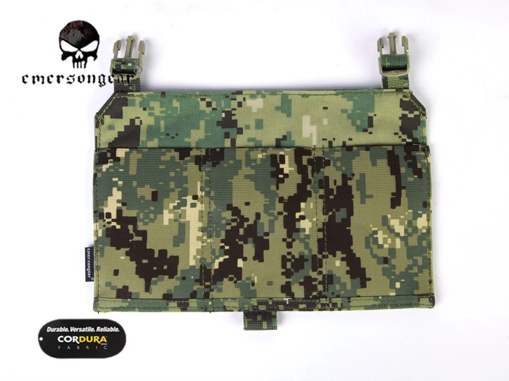 EDC M4 triple magazine pouch panel, for 419 / 420 vest, combat, molle, aor2, em6407