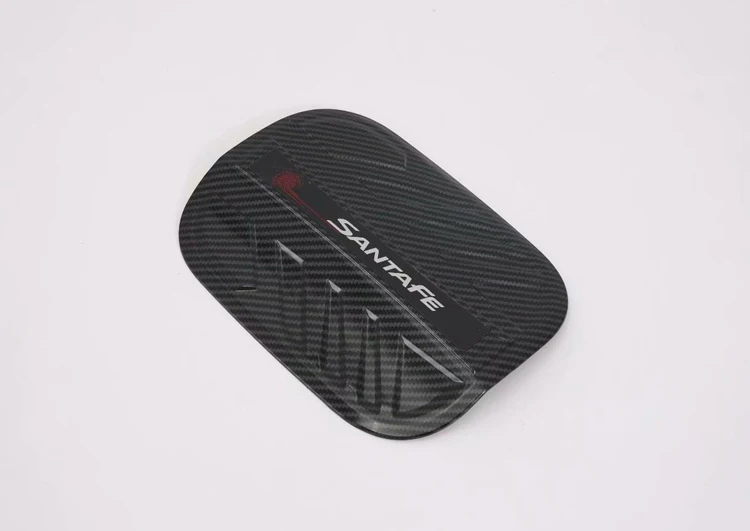 For Hyundai Santa Fe 2019-2022Car Accessories Carbon Fiber Style fuel tank cap cover car-styling trim oil fuel cap protective