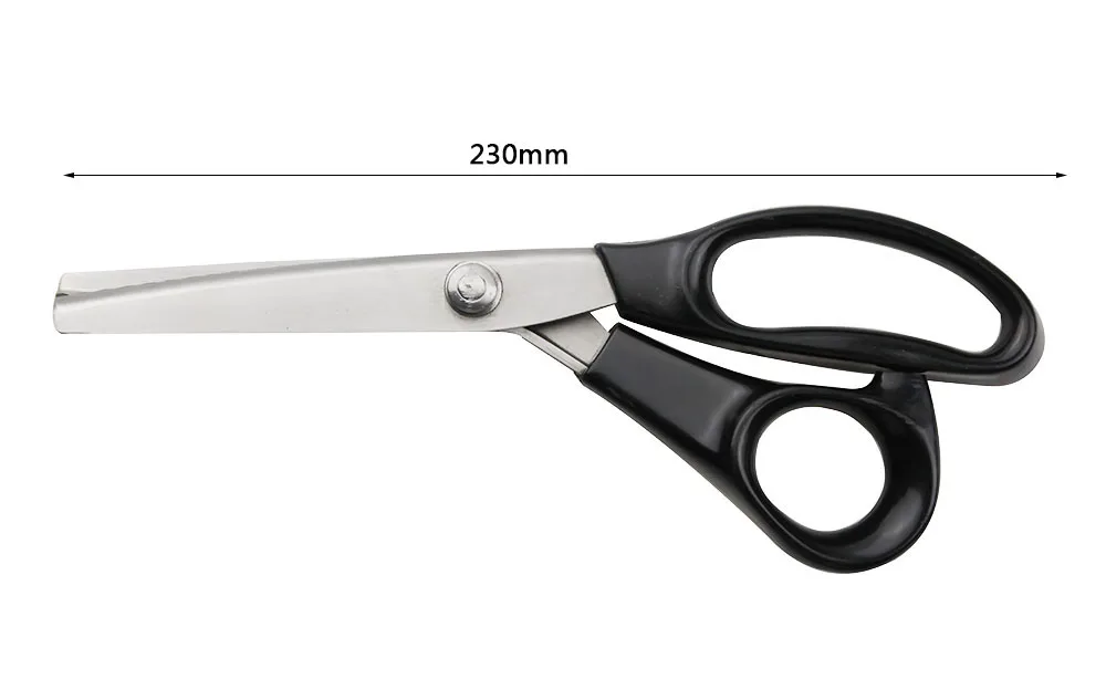 Imagem -06 - Tesouras Scalloped Serrilhadas 23cm de Segurado Profissional Costurando Tesoura de Costura Zig Zag Tecido Ofício Tesoura Aço Inoxidável