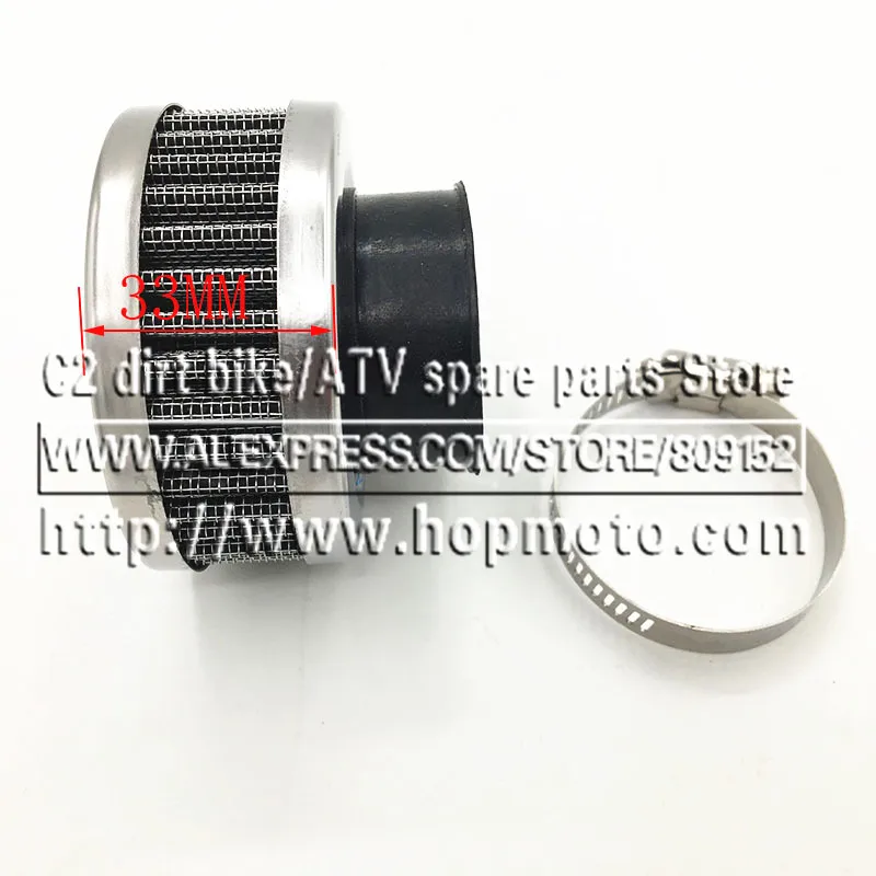 38mm Stainless Steel Pod Air Filter Fit To Pit Bike ATV Quad Between 50cc to 125cc Pit Bike Motorcross