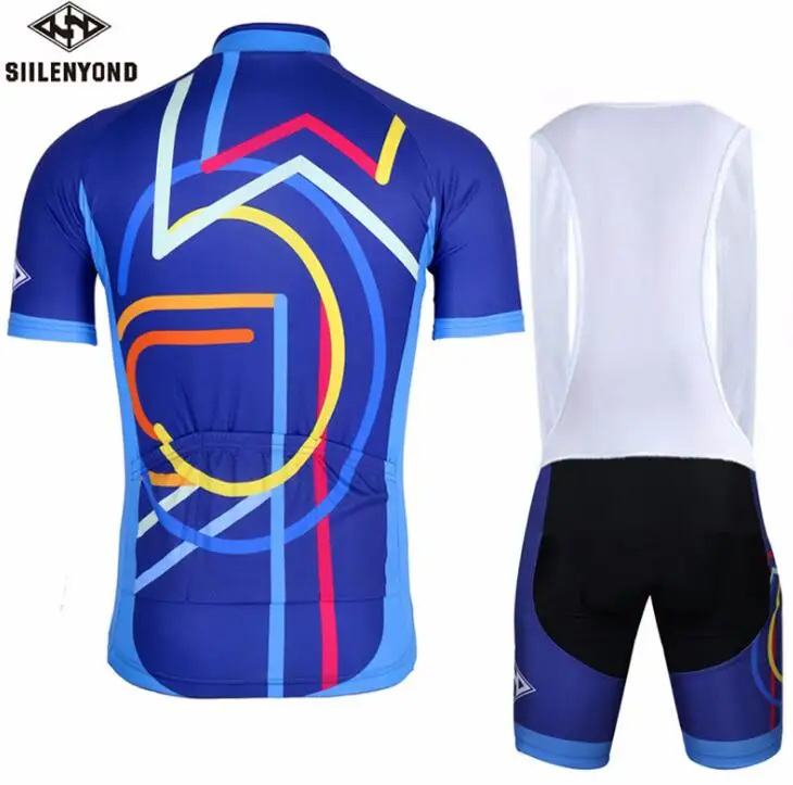 Breathable Short Sleeve Jersey Bib Shorts Quick-Dry Sport Set Road Bicycle Clothing Mountain Bike Wear Cycling Set