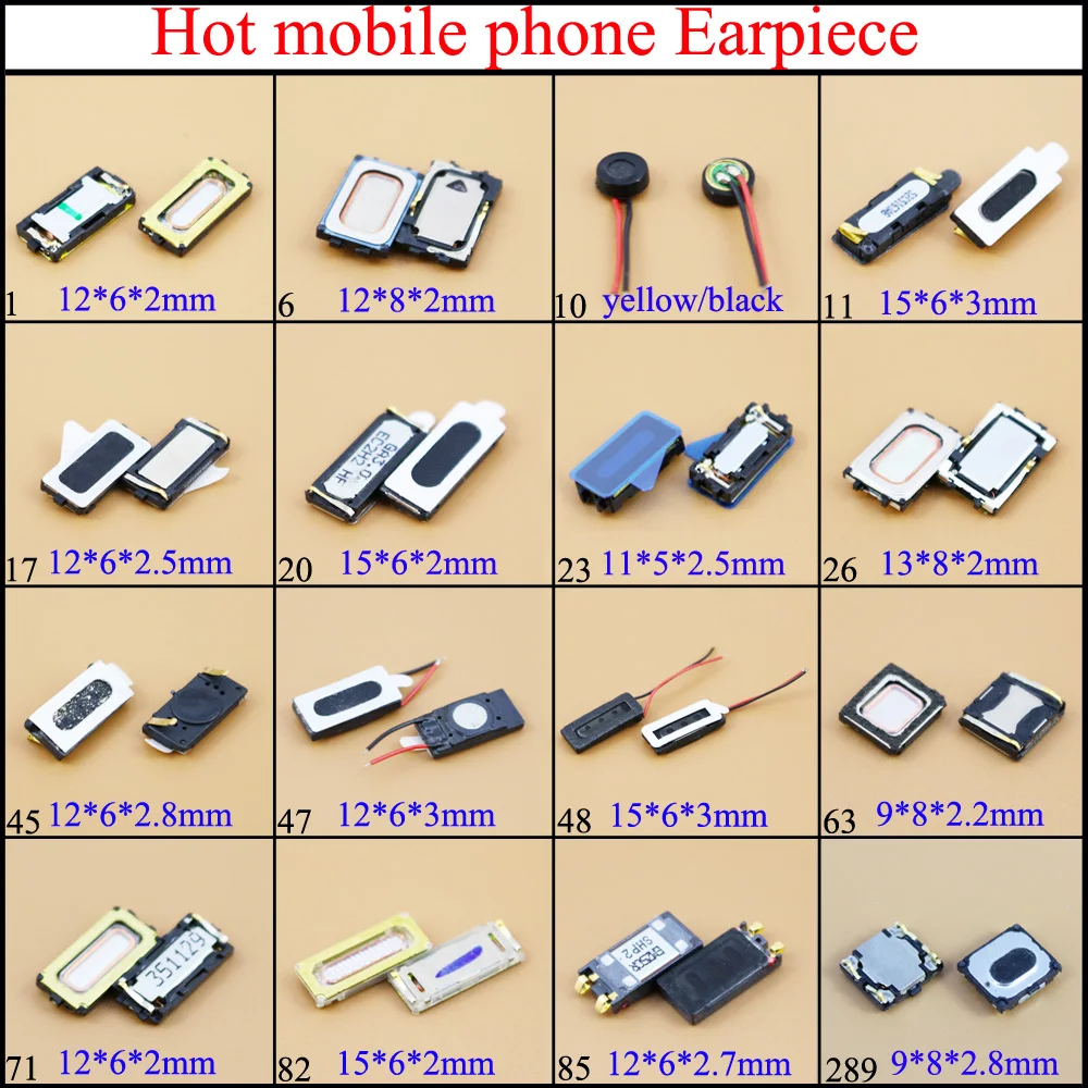 YuXi New Earpiece Ear Speaker  Buzzer Ringer Replacement for Samsung for Xiaomi Mi 2A 2S for Nokia 6500  N71 huawei p9