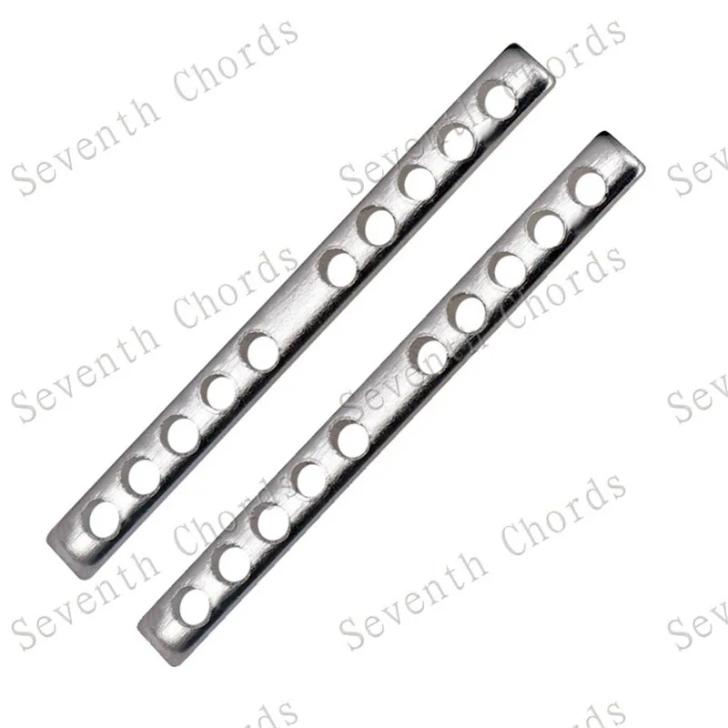 EIN Set Gitarre Humbucker Pickup Kits Herstellung Zubehör Messing Coverand Grundplatte Silber Pol Schrauben Für E-gitarre – Detail 6