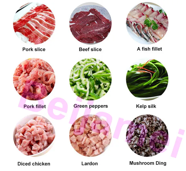 BEIJAMEI Điện Máy Cắt Thịt 2200W Inox Công Nghiệp Máy Thái Thịt Thẳng Đứng Thương Mại Máy Xay Thịt