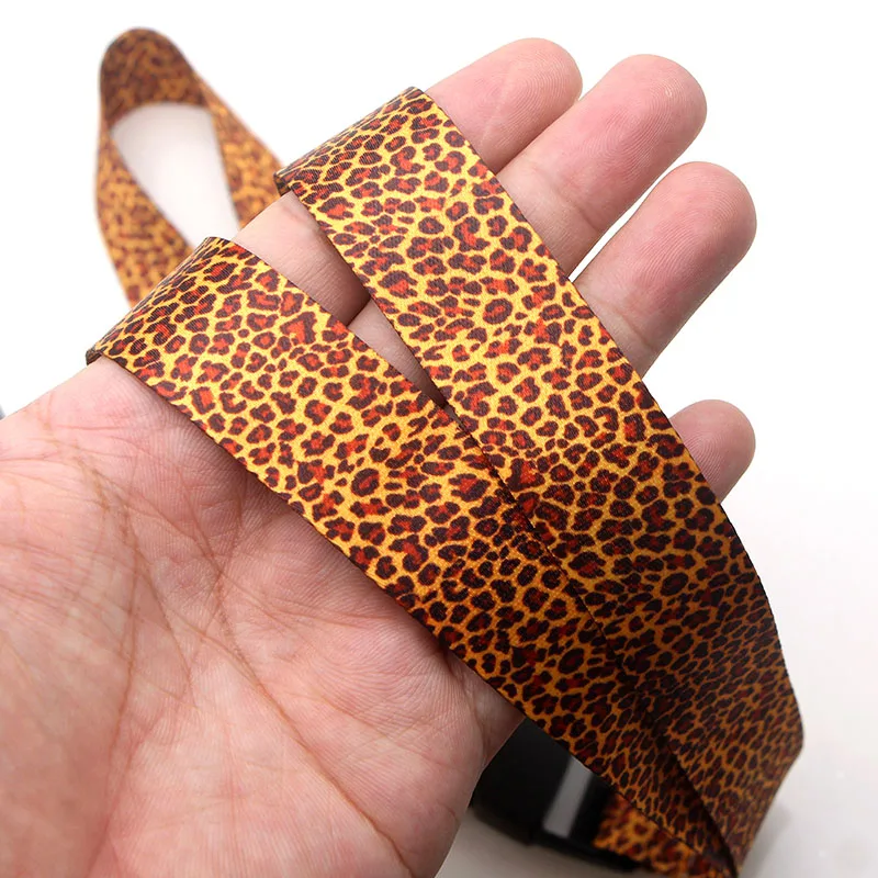 R74 Ransitute Leopard Print Mobile Phone Straps Neck Lanyards For Keys ID Card Mobile Phone USB Holder Hang Rope Webbing