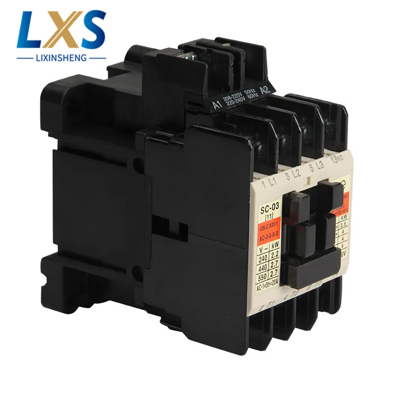 Fuji Electromagnetic AC Contactor SC-03/0/05/4-1/4-0/5-1/N1/N2/N2S/N3 AC220V