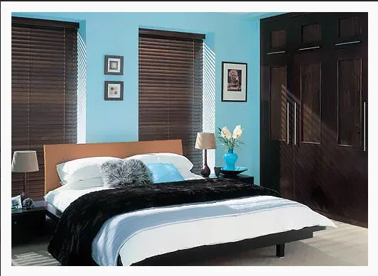 DARK BROWN WINDOW BLINDS REAL WOOD-- MADE TO MEASURE 5CM & 3.5CM WIDTH SLATS