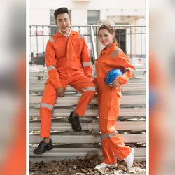 Nuova tuta uomo donna abbigliamento da lavoro riflettente ignifugo abbigliamento tuta fabbrica saldatura abbigliamento tute ignifughe