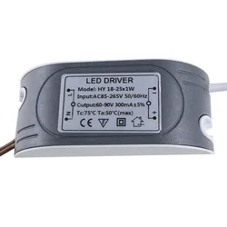 (18-25) x1W HA CONDOTTO il Driver 300mA Esterno DC 60 V ~ 90 V Ha Condotto il Driver 18 W 20 W 21 W 22 W 23 W 24 W 25 W Alimentazione AC 110 V 220 V per la luce del LED