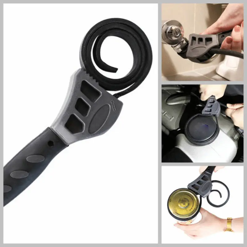 50cm Rubber Strap Wrench Multi Tool Adjustable Spanner Car Repair Tool