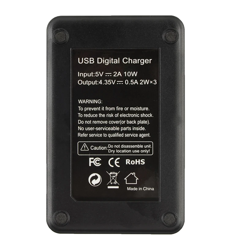 Clownfish For Xiaomi Mijia Mini 4K Action Camera Batteries Charger LED USB 3 Slots Dual Charging Case Battery Power Accessories