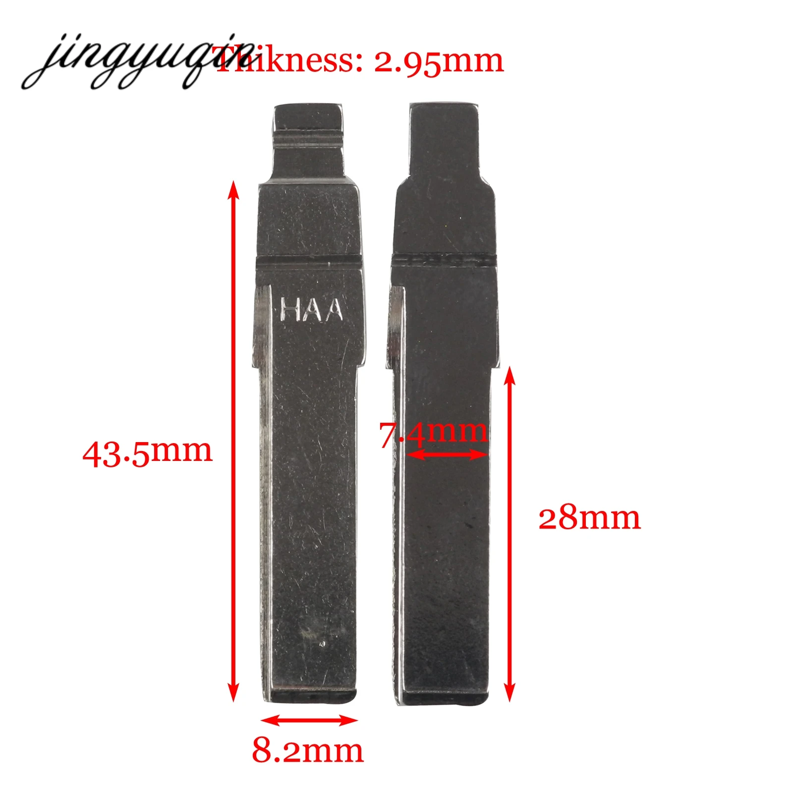 jingyuqin 2pcs/lot HAA Flip Remote Car Key Blanks For AUDI Fit VW PASSAT BORA SEAT SKODA #31 HU66 Key Blade