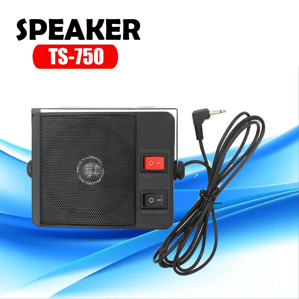 Heavy Duty External Speaker TS-750  TS750 for Car mobile radio 3.5mm Ham Radio CB Hf Transceiver Car Walkie Talkie loud speaker