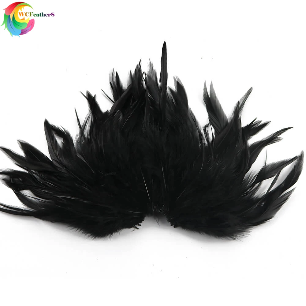 4-6inches Dyed Natural Rooster Feathers For DIY Jewelry /Hair Extension /Accessories Craft Decoration Plume 50PCS/lot