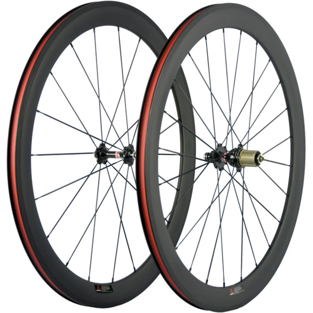 Hot Sale 38/50/60/88mm Clincher Carbon Road Bike Wheelset With Basalt Braking Surface Racing Bicycle Carbon Wheels