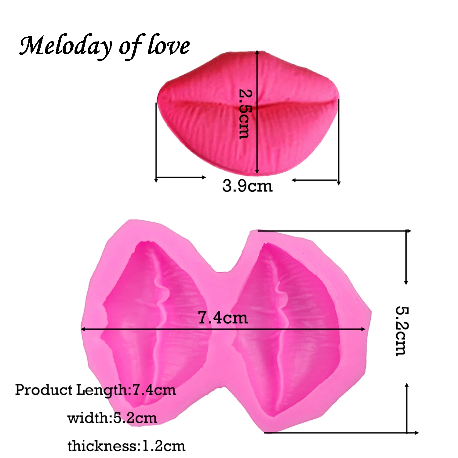Lips chocolate Party cake decorating tools DIY mouth baking fondant silicone mold kitchen Baking accessories T0239