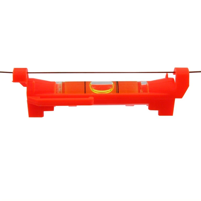 Imagem -04 - Qase Mini Bolha Nível de Suspensão Linha Nível Bolha Espírito Frasco Vermelho Amarelo Cor 100 Peças Lote