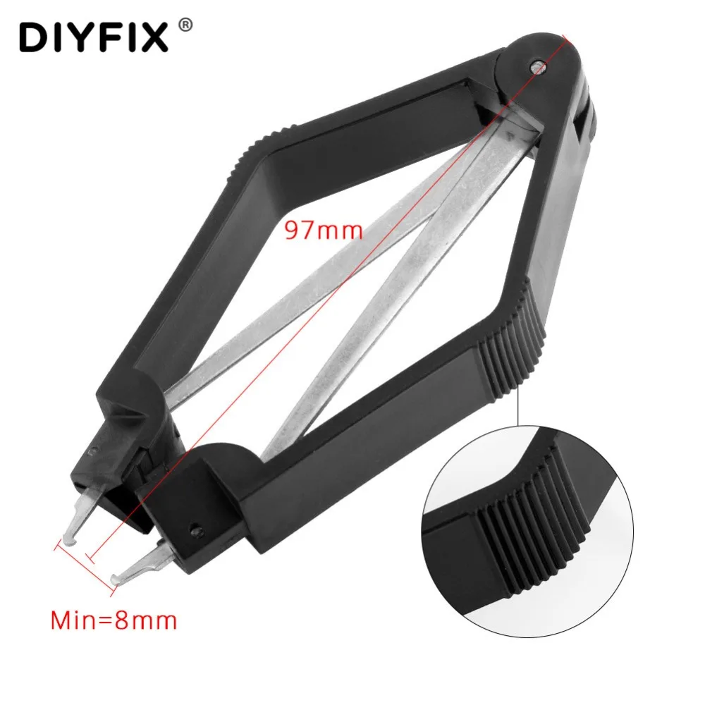 DIYFIX IC/CPU ROM SMD Chip PLCC, alicates de protección, Extractor de placa de circuito BIOS, máquina de eliminación, herramienta de mano, recogedor de Clip de reparación