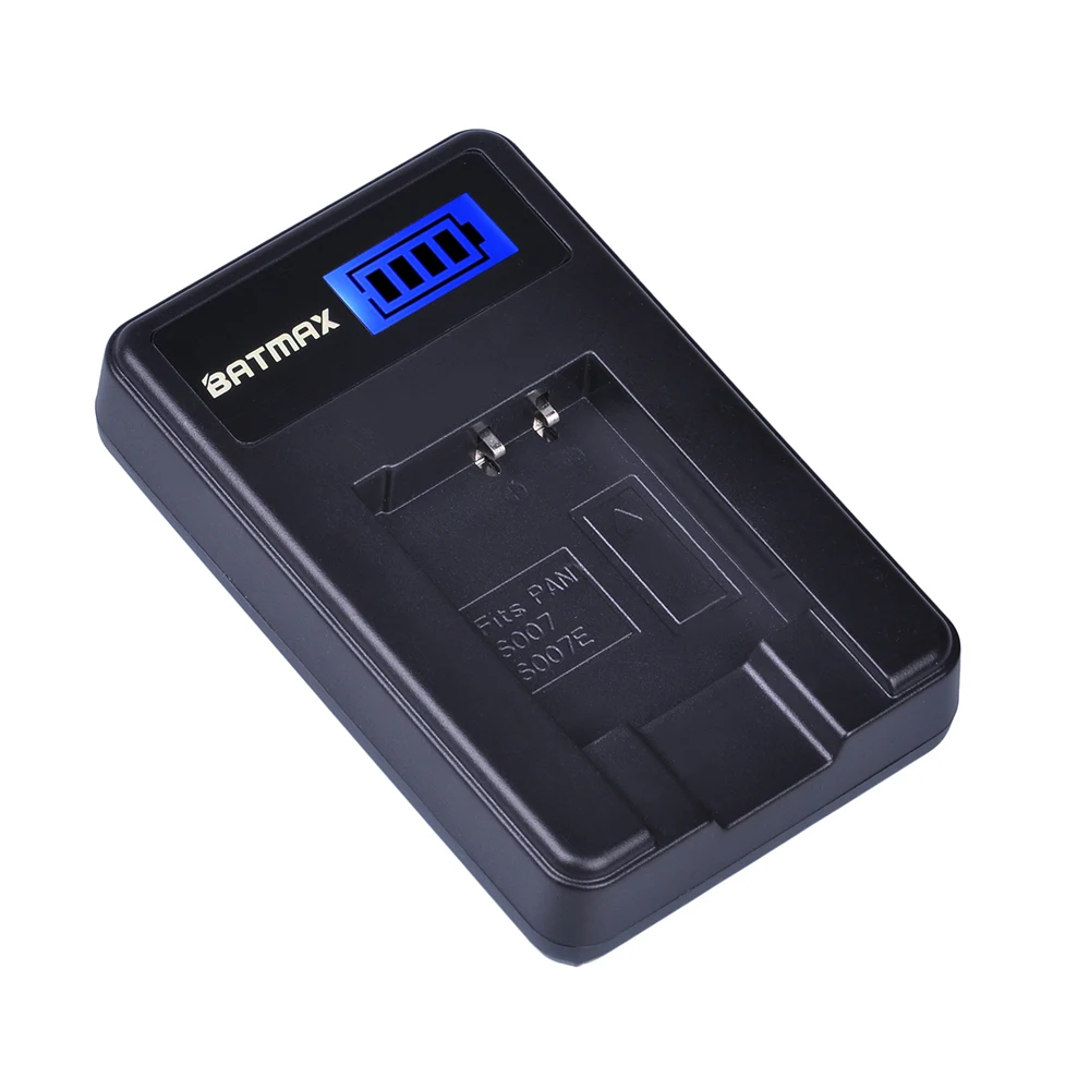 Batmax CGA-S007 S007E S007 S007A LCD Display USB Battery Charger for Panasonic DMC TZ1 TZ2 TZ3 TZ4 TZ5 TZ50 TZ11 TZ15 Bateria