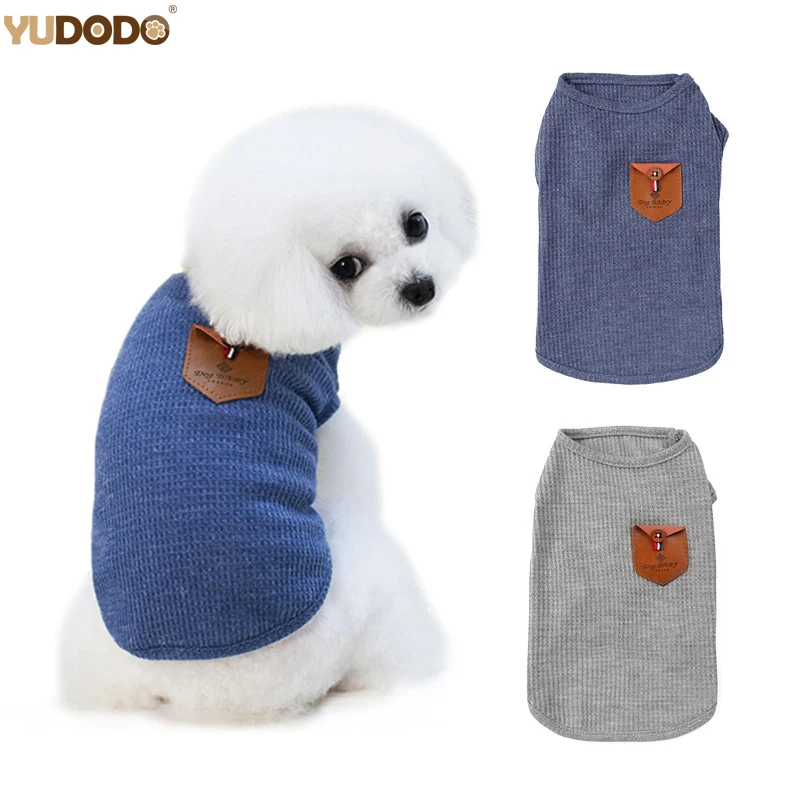 Summer Cool Small Dogs Vest Chihuahua Teddy Solid Color Puppy Cat T-Shirt Breathable Cotton Pet Coat Dog Clothes S-2XL