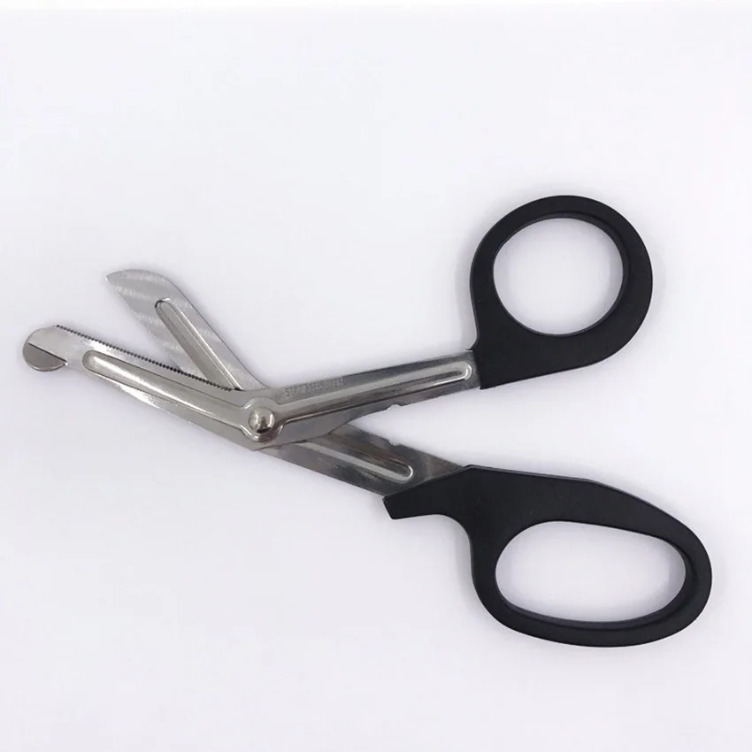 Stainless Steel Bandage Scissors 19cm Nursing Scissors High Quality EMT Shears Bandage Scissors for First Aid, ER, Nurse, Doctor