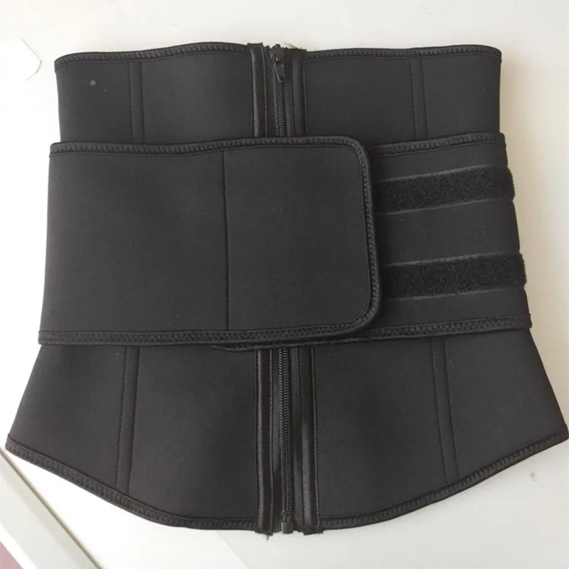 Plus Size Abdominal Belt High Compression Zipper Neoprene Waist Cincher Corset Underbust Body Fajas Sweat Waist Trainer