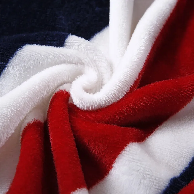 Multifunction Blanket Sofa Cover, Bedsheet, British American Flag, Plaid Flannel, Fleece Throws, Bedspread, Bedding, USA, UK,