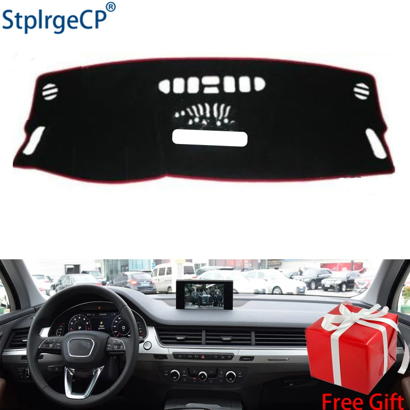 

for AUDI Q7 2016 2017 2018 2019 dashboard mat Protective pad Shade Cushion Pad interior sticker car styling accessories