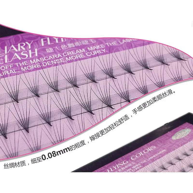 Natural 6D Easy Fans Eyelashes Faux Mink Premade Eye Lashes for Grafting Eyelash Extension Eye Makeup