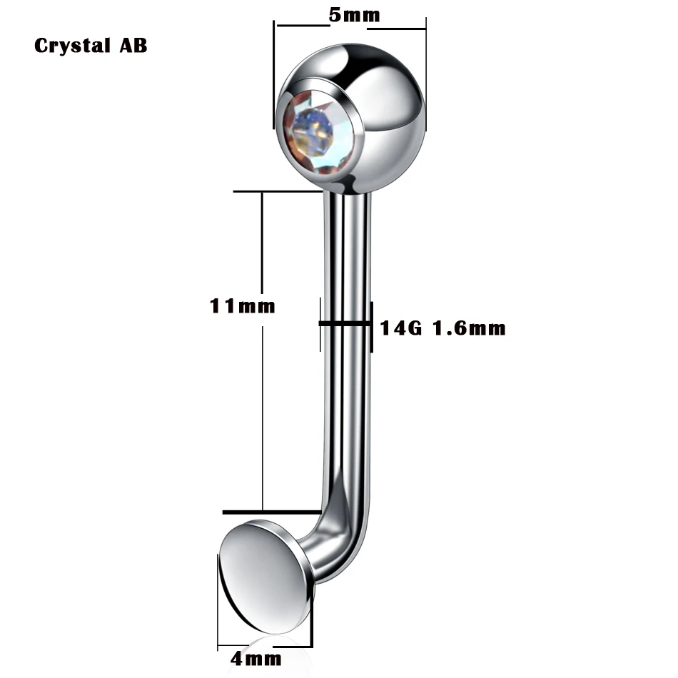 1PC G23 Titanium Christina Vertical Hood Piercings Lip Rings VCH Intimate Piercing Surface Body Jewelry Piercings for Men Women image 2