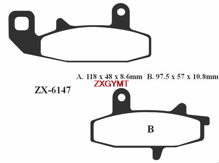 Semi Met Brake Pads Set for SUZUKI DR 750 DR750 Big 1989 1990 Front Rear 90 89