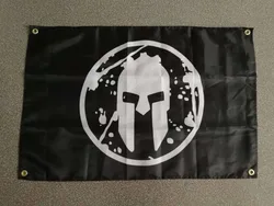 Nylon sei colori rosso blu verde nero arancione spartan race Flag per la decorazione