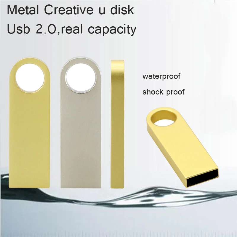 USB Flash Drive Pendrive 8GB 16GB 32GB 128GB Small Golden Swival Pen Drive USB Stick Pen Drive Super Mini Usb External Storage