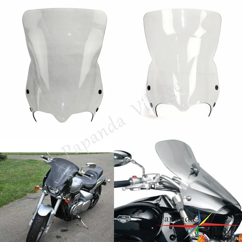 

Motorcycle Smoke Clear Black Wind Screens Protection Windshield Deflectors for Suzuki Boulevard M109R Boss M109R2 M50 M90 06-16