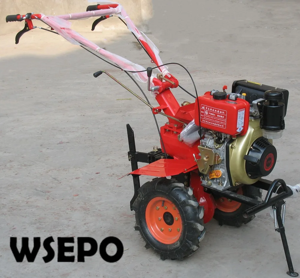 OEM Quality&Factory Direct Supply! 178F 6HP 4.4KW Diesel Engine Powered 1WG4.0-105FC Farm Cultivator,Garden Mini Rotary Tiller