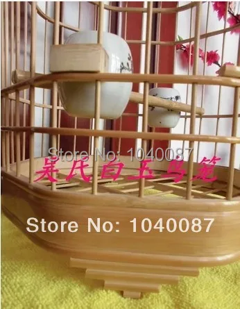 OCTAGON-Natural Bamboo Bird Cages, Bamboo Cages, Handmade, Free Shipping